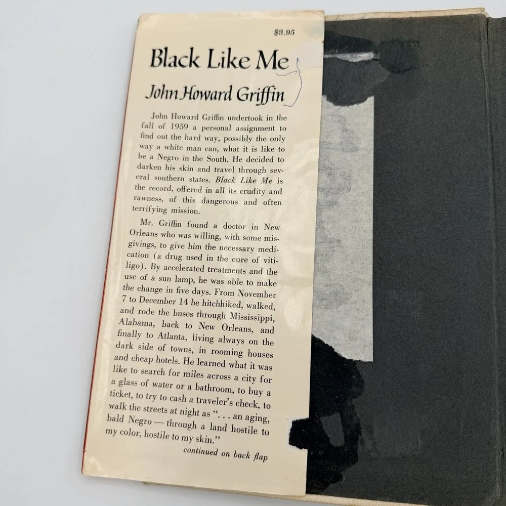 Black Like Me by John Howard Griffin 1961 HC/DJ 1ST EDITION SIXTEENTH PRINTING